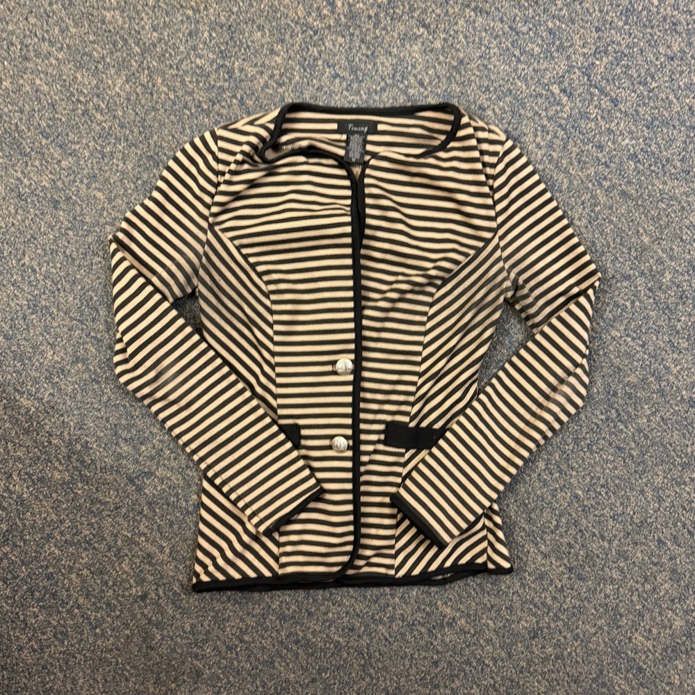 Striped Long Sleeve Button Up